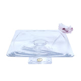 Cristal De Paris Quadron Square Plate 11X30 cm