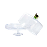 Cristal De Paris Footed Cheesecake Platter Verre