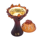 Cristal De Paris Incense Burner Lily Amber, Size 15x24 Cm