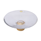 Cristal De Paris Bowl Trinity Color Gold, Size 18x30 Cm