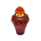 Cristal De Paris Perfum Bottle Lilly Amber, H 14Cm