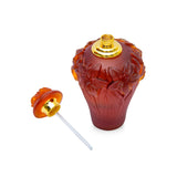 Cristal De Paris Perfum Bottle Lilly Amber, H 14Cm