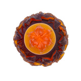 Cristal De Paris Perfum Bottle Lilly Amber, H 14Cm