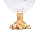 Cristal De Paris Coupes Lines 15 Cm Gold Metal Leg