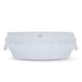 Cristal De Paris Ovale Royal Horse Bowl 40 Cm Clear Frosted 40x24x15 Cm