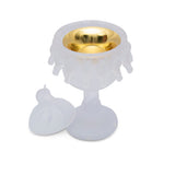 Cristal De Paris Incence Burner Large Royal Horse Clear Frosted 21x14 Cm