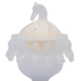 Cristal De Paris Incence Burner Large Royal Horse Clear Frosted 21x14 Cm