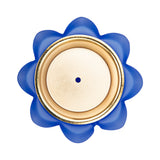 Cristal De Paris Small Bowl Lotus Blue, H 11x9 Cm