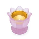 Cristal De Paris Small Bowl Lotus Pink, H 11x9 Cm