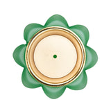 Cristal De Paris Small Bowl Lotus Green, H 11x9 Cm