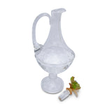 Cristal De Paris Decanter Pastille +Flower Lids