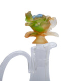 Cristal De Paris Decanter Pastille +Flower Lids