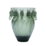 Cristal De Paris Amphore Horse Vase Grey 20 Cm