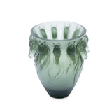 Cristal De Paris Amphore Horse Vase Grey 20 Cm