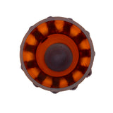 Cristal De Paris Horse Vase Amphore Amber 20 Cm