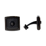 Centurio Stainless Steel Cufflink Ipblack Shank
