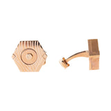 Centurio Stainless Steel Cufflink Ip rose Shank