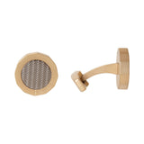 Centurio Stainless Steel Cufflink Ip Black Inlay