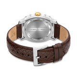 Cerruti  Positano Men's Brown Leather Strap Watch