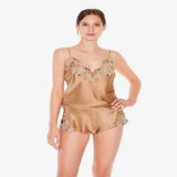 La Perla Maison Silk Sleep Shorts With Frastaglio