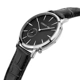 Cerruti 1881 Carano Men Silver And Black Watch