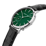 Cerruti 1881 Carano Men Green  And Silver And Black  Watch