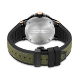 Cerruti 1881 Velletri Men  Rose Gold Black And Olive Watch
