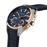 Cerruti 1881 Nogaredo Men  Blue  And Rose Gold Watch