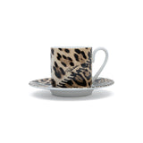 Roberto Cavalli Africa Zimbabwe Djerba Luxury box Set 2 Pcs Coffee Cup Saucer 6x61Cm/12Cm