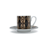 Roberto Cavalli Africa Casablanca Malindi Luxury box Set 2 Pcs Coffee Cup Saucer 6x61Cm/12Cm