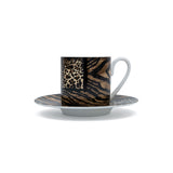 Roberto Cavalli Collection Zero Luxury box Set 2 Pcs. Coffee Cup & Saucer