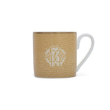 Roberto Cavalli Lizzard Gold Luxury box Set 2 Pcs. Coffee Cup & Saucer - 6 x H 6.1 Cm Cap.12 Cl. - S.12 Cm