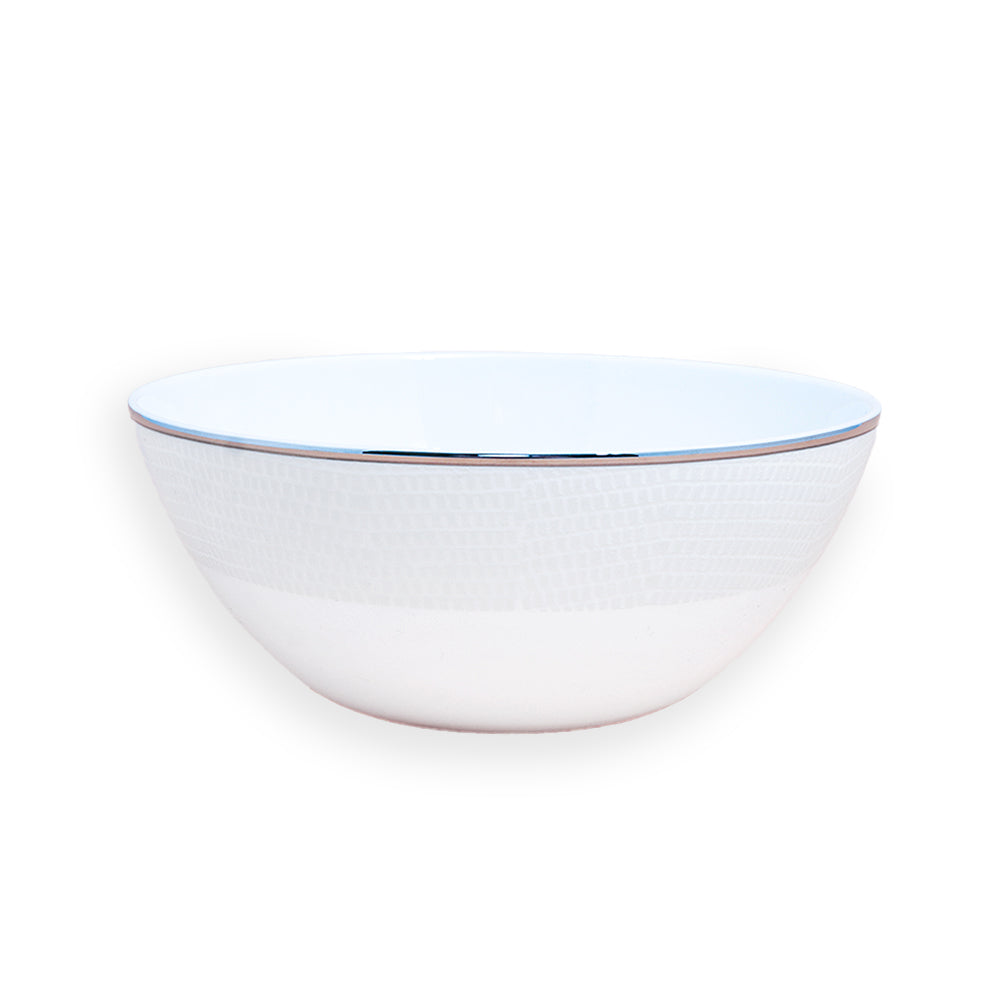 Roberto Cavalli Lizzard Platin Soup Bowl | Dinnerware Roberto Cavalli Lizzard Platin Soup Bowl | Dinnerware