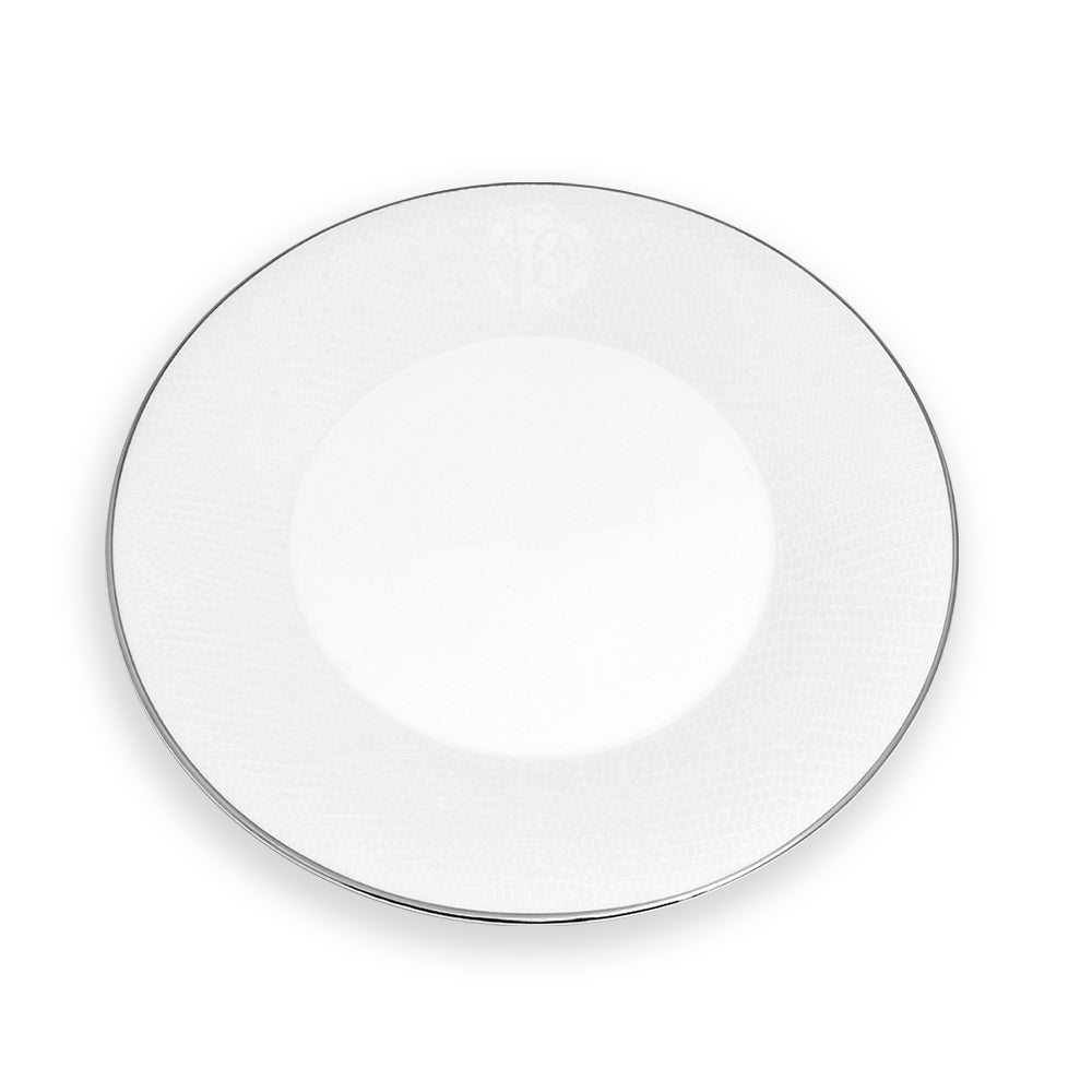 Roberto Cavalli Lizzard Platin Dinner Plate | Dinnerware Roberto Cavalli Lizzard Platin Dinner Plate | Dinnerware