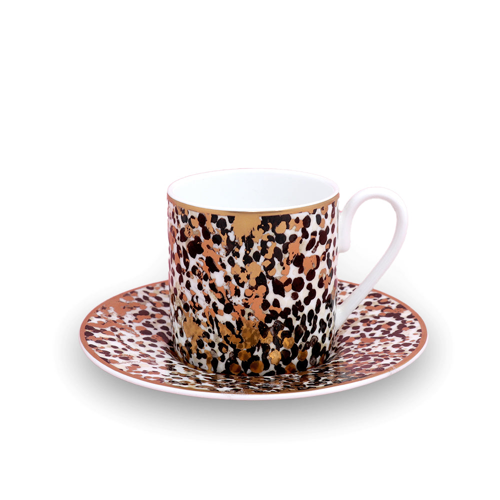 Roberto Cavalli Camouflage Coffe Cup and Saucer | Drinkware Roberto Cavalli Camouflage Coffe Cup and Saucer | Drinkware