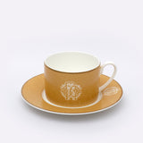 Roberto Cavalli Lizzard Gold Tea CupÂ  Saucer 86x59Cm/155Cm Set of 6