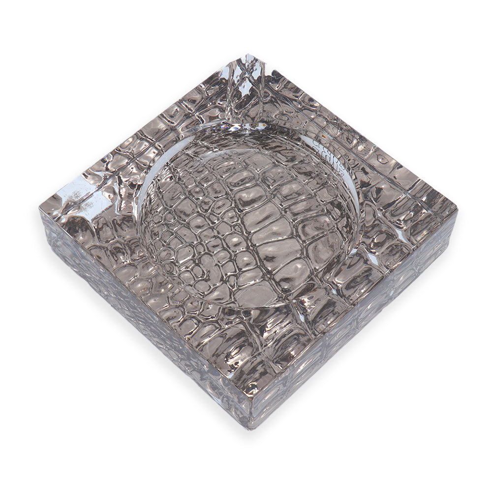Roberto Cavalli Crocodile Platin Ashtray | Accessories Roberto Cavalli Crocodile Platin Ashtray | Accessories