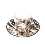 روبرتو كافالي طقم أكواب وصحن  6 قطع موديل  تروبيكال