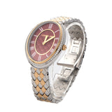 Cerruti Ladies Watch Stainless Steel / Gold Plated Case With Rose Gold Plated Dial & Stainless Steel Gold Plated Metal Bracelet