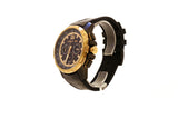 Cerruti Men'S WatchÂ With Black Case And DialÂ , Strap Combinaton Of Black Leather And Rubber Strap