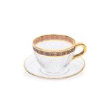 Decorium Mrc 00709 12 Pcs Espresso Set, Gold Plated Rim