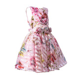 David Charles Kids Girl's Floral Pink  Dress
