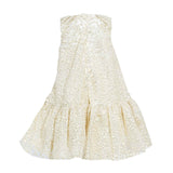 David Charles Kids Girl's Ivory & Gold Dress