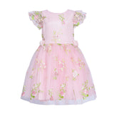 David Charles Kids Girl's Floral Pink Dress