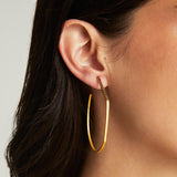 Dean Davidson Spire Hoops  Earrings White Topaz/Gold