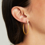 Dean Davidson, Spire Hoops  Earrings, White Topaz/Gold