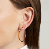 Dean Davidson Midi Spire Hoops  Earrings White Topaz/Gold