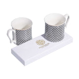 Decoration One  New Bone 400cc Mug Motif Set of 2