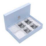 Decoration One  Glass DBL 150cc Motif With Handle Set of 4