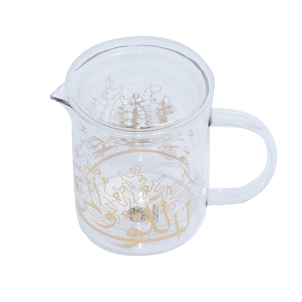 Decoration One Glass Milk Cup Pearl-Coral-Gold | Drinkware Decoration One Glass Milk Cup Pearl-Coral-Gold | Drinkware